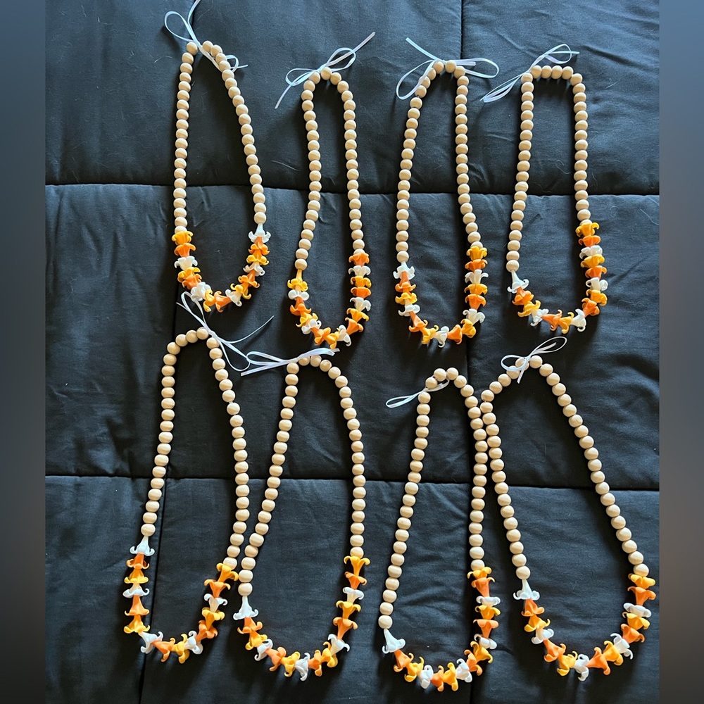 Puakenikeni clay lei. Handmade.
